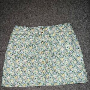 J Crew Limited-edition quilted button-front mini skirt in Liberty® fabric